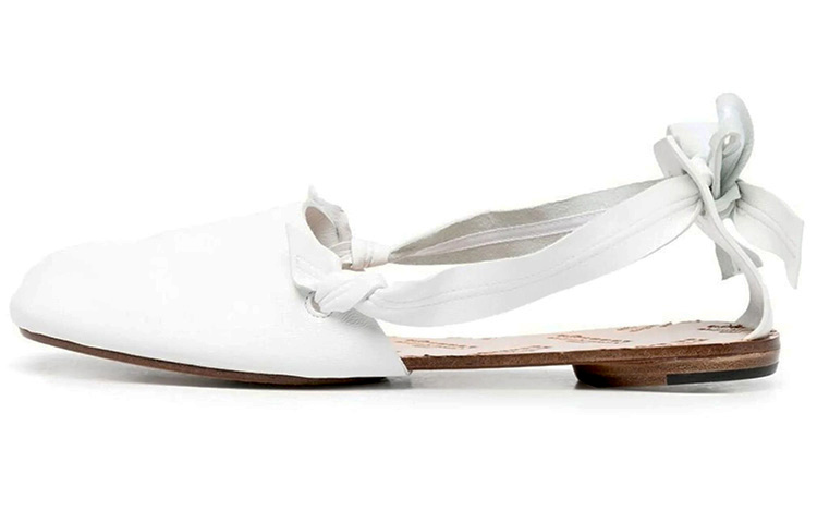 (Women) Maison Margiela Tabi Strapped Ballet Flat 'White' S39WP0131PR869T1003