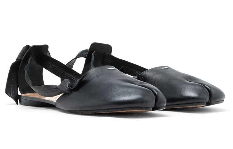 Lookbook (W) Maison Margiela Tabi Ballerina Riemchen Schwarz S39WP0131PR869T8013