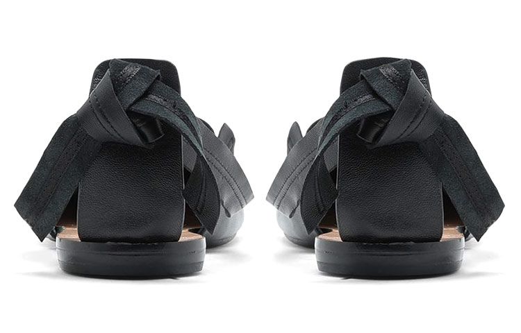 Shop (W) Maison Margiela Tabi Ballerina Riemchen Schwarz S39WP0131PR869T8013