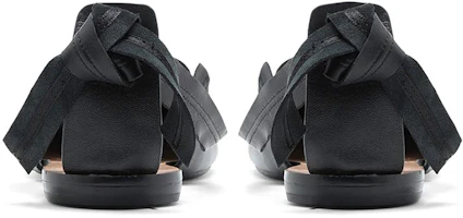 Shop (W) Maison Margiela Tabi Strapped Ballet Flat 'Hitam' S39WP0131PR869T8013