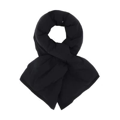 (Women) Maison Margiela Thick Black Knit Scarf with Four Stitch Detail for Women. SI0TE0001S54870-900