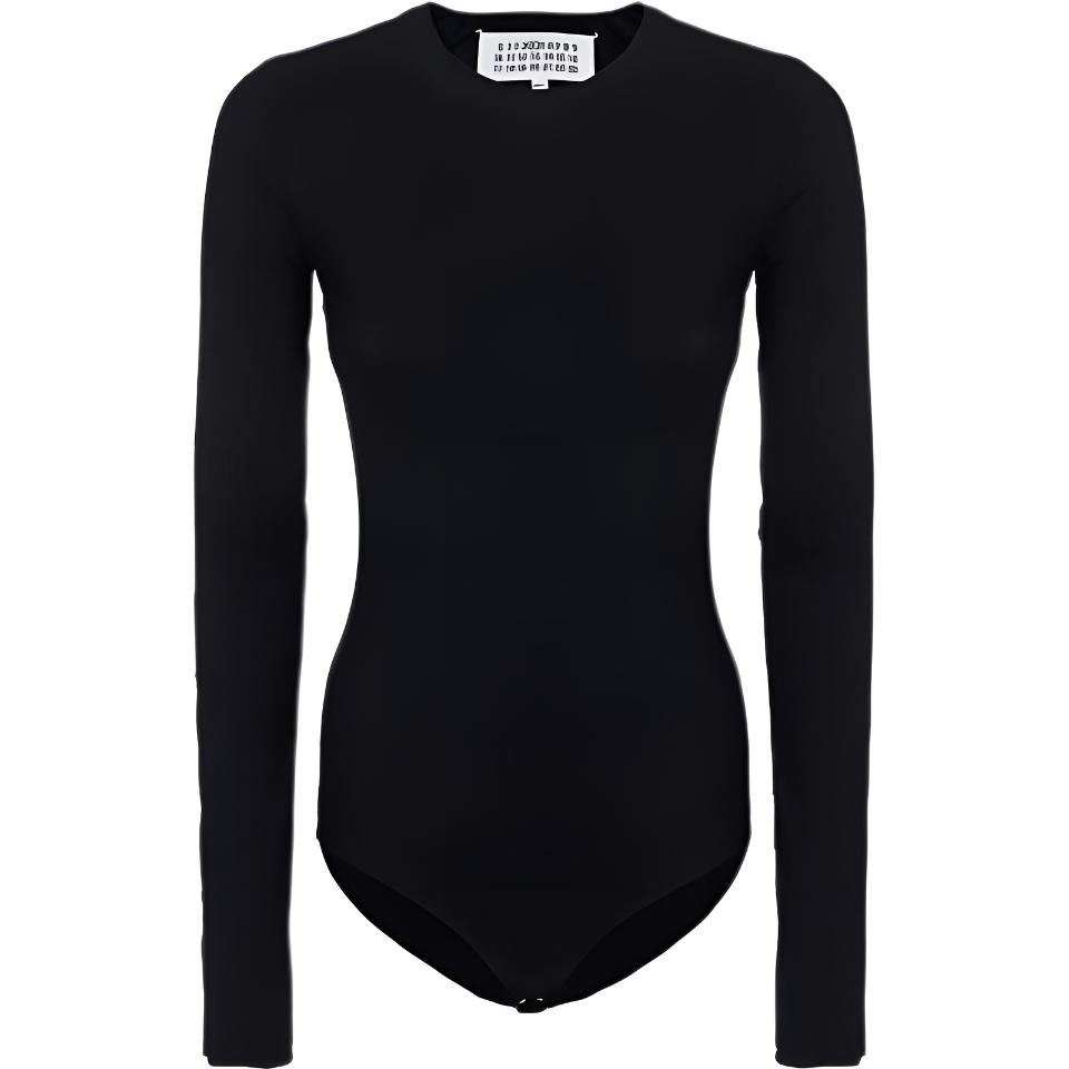 (Women) Maison Margiela Ultra-Stretch Bodysuit T-Shirt Black S51NA0056S20518900