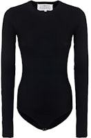 (Women) Maison Margiela Ultra-Stretch Bodysuit T-Shirt Black S51NA0056S20518900 (Women) Maison Margiela Ultra-Stretch Bodysuit T-Shirt Black S51NA0056S20518900