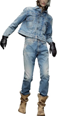 (W) Maison Margiela Jeans Mujer Cintura Baja Rectos Sueltos Azul Claro. S29LA0094S30561984 Lookbook (W) Maison Margiela Jeans Mujer Cintura Baja Rectos Sueltos Azul Claro. S29LA0094S30561984