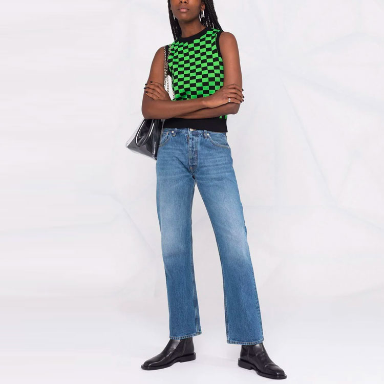 Lookbook (W) Maison Margiela Vaqueros Azul Denim Rectos Tiro Medio Lavados S51LA0150S30561966