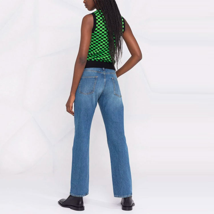 Shop (W) Maison Margiela Vaqueros Azul Denim Rectos Tiro Medio Lavados S51LA0150S30561966