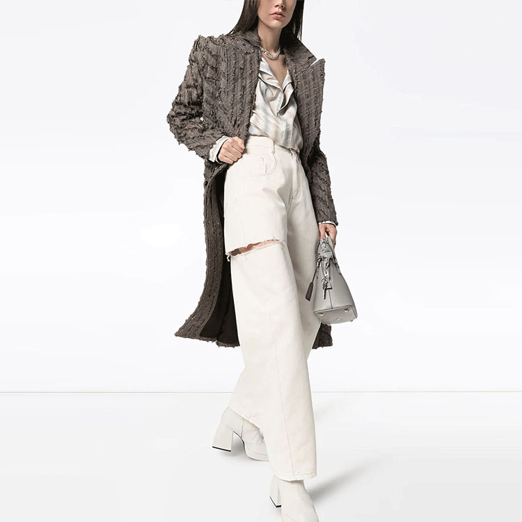 Shop (W) 메종 마르지엘라 화이트 디스트레스트 클린컷 워시 데님 진 S51LA0106S47399