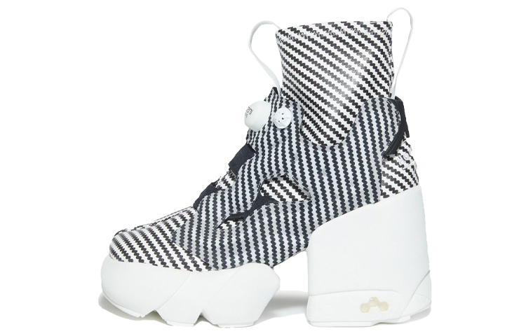 Buy (W) Maison Margiela x Reebok Instapump Fury Hi 'Hitam Putih Garis' S58WU0369P4090H8657