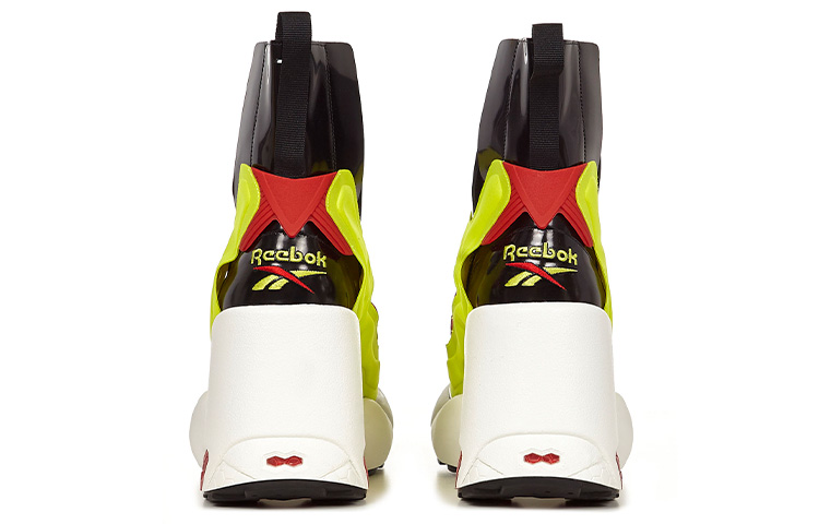 Shop (W) Maison Margiela x Reebok Instapump Fury Tabi Hi 'Negro Amarillo Rojo' S34WU0023P3782H8378