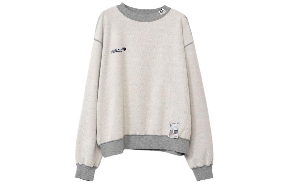 (Women) Maison Mihara Yasuhiro Colorblock Crewneck Sweatshirt Grey K11PO542GRAY