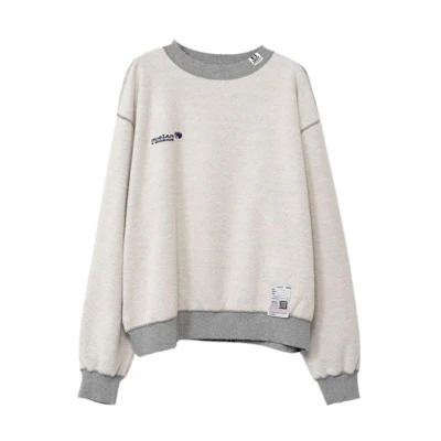 (Women) Maison Mihara Yasuhiro Colorblock Crewneck Sweatshirt Grey K11PO542GRAY