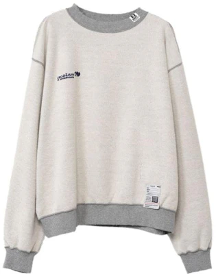 (W) Sudadera Gris Maison Mihara Yasuhiro Colorblock Crewneck. K11PO542GRAY Order (W) Sudadera Gris Maison Mihara Yasuhiro Colorblock Crewneck. K11PO542GRAY