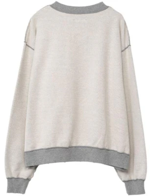 (W) Sudadera Gris Maison Mihara Yasuhiro Colorblock Crewneck. K11PO542GRAY Lookbook (W) Sudadera Gris Maison Mihara Yasuhiro Colorblock Crewneck. K11PO542GRAY
