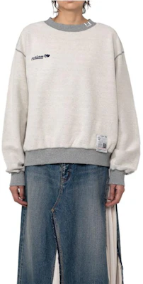 (W) Sudadera Gris Maison Mihara Yasuhiro Colorblock Crewneck. K11PO542GRAY Shop (W) Sudadera Gris Maison Mihara Yasuhiro Colorblock Crewneck. K11PO542GRAY