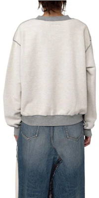 (W) Sudadera Gris Maison Mihara Yasuhiro Colorblock Crewneck. K11PO542GRAY Purchase (W) Sudadera Gris Maison Mihara Yasuhiro Colorblock Crewneck. K11PO542GRAY