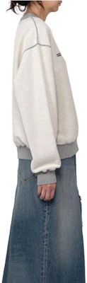 (W) Sudadera Gris Maison Mihara Yasuhiro Colorblock Crewneck. K11PO542GRAY Sizing (W) Sudadera Gris Maison Mihara Yasuhiro Colorblock Crewneck. K11PO542GRAY