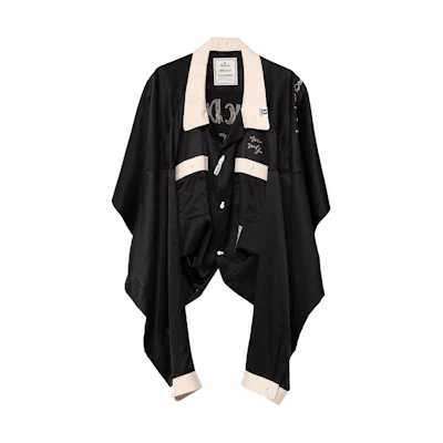 (Women) Maison Mihara Yasuhiro SS24 Oversized Button-Up Black Long Sleeve Shirt K12SH071-BLACK