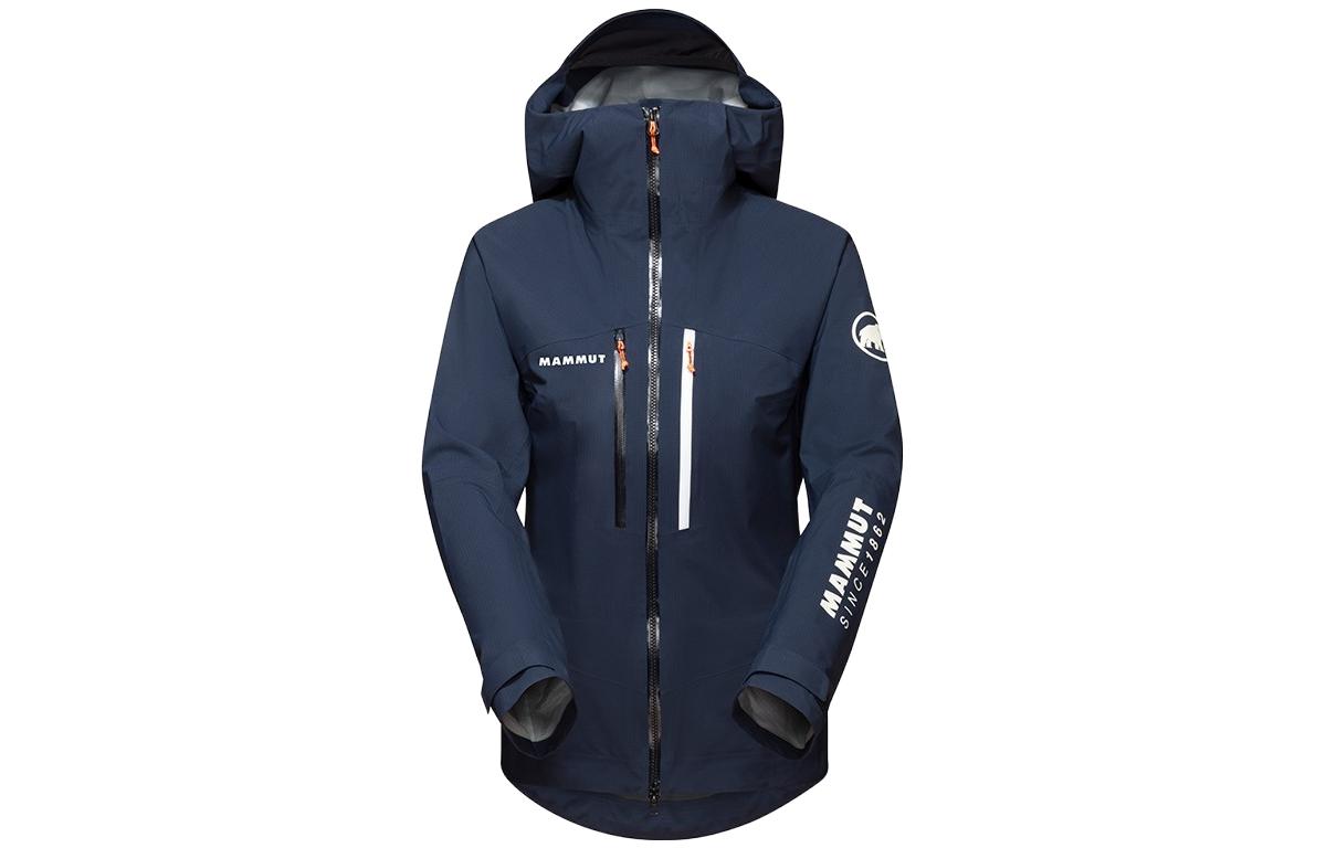 (Women) Mammut 160 Years Windbreaker Jacket with Letter Print - Navy Blue 1010-29950