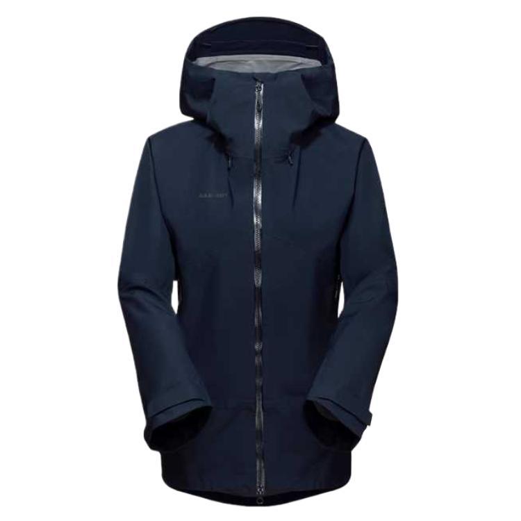 (Women) MAMMUT  Deep Sea Blue-Black Waterproof Windproof Outdoor Jacket. 1010-27710-1 圖 2