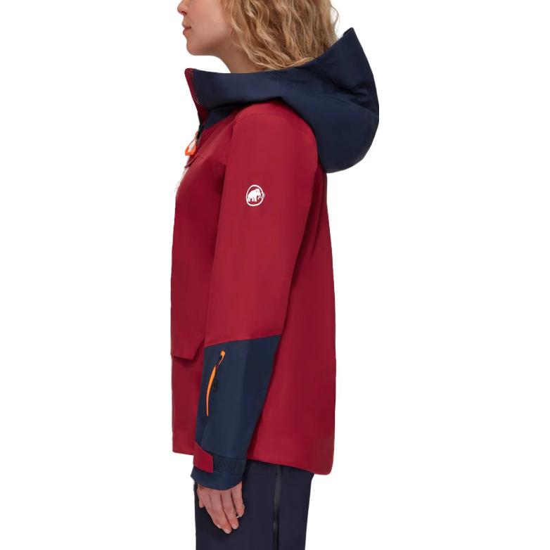 (Women) MAMMUT  Haldigrat Air Waterproof Hooded Jacket Scarlet/ Navy Blue. 1010-30390 圖 4