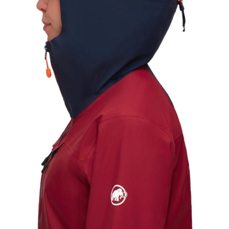 (Women) MAMMUT  Haldigrat Air Waterproof Hooded Jacket Scarlet/ Navy Blue. 1010-30390 圖 5