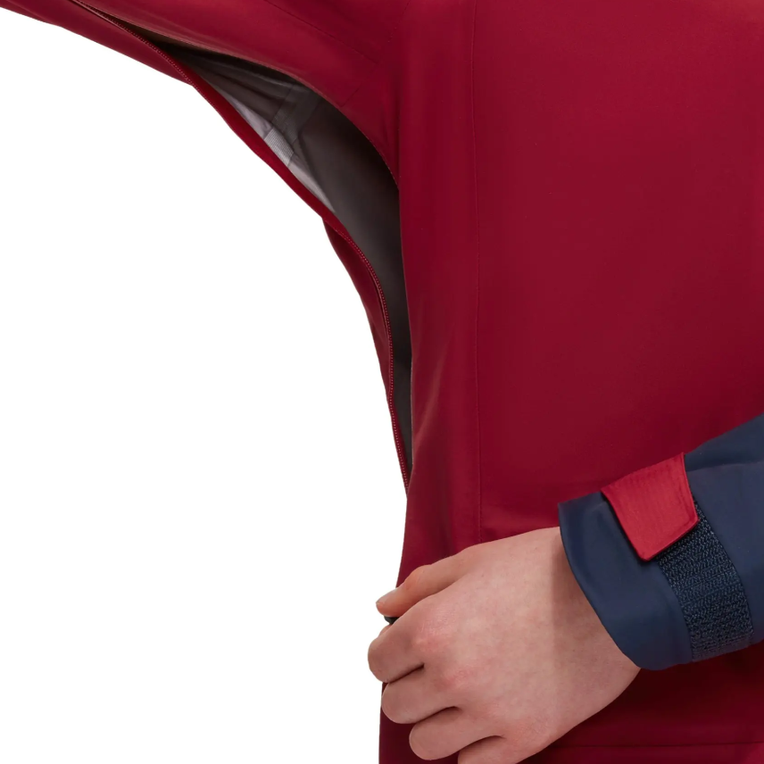 (Women) MAMMUT  Haldigrat Air Waterproof Hooded Jacket Scarlet/ Navy Blue. 1010-30390 圖 6