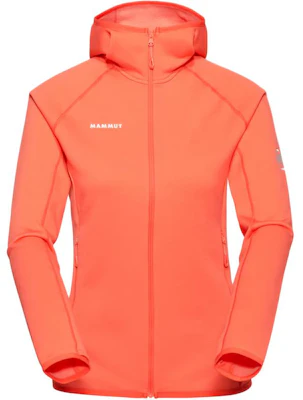 (Women) MAMMUT Solid Color Logo Print Zip-Up Hoodie Jacket 1014-04442 4
