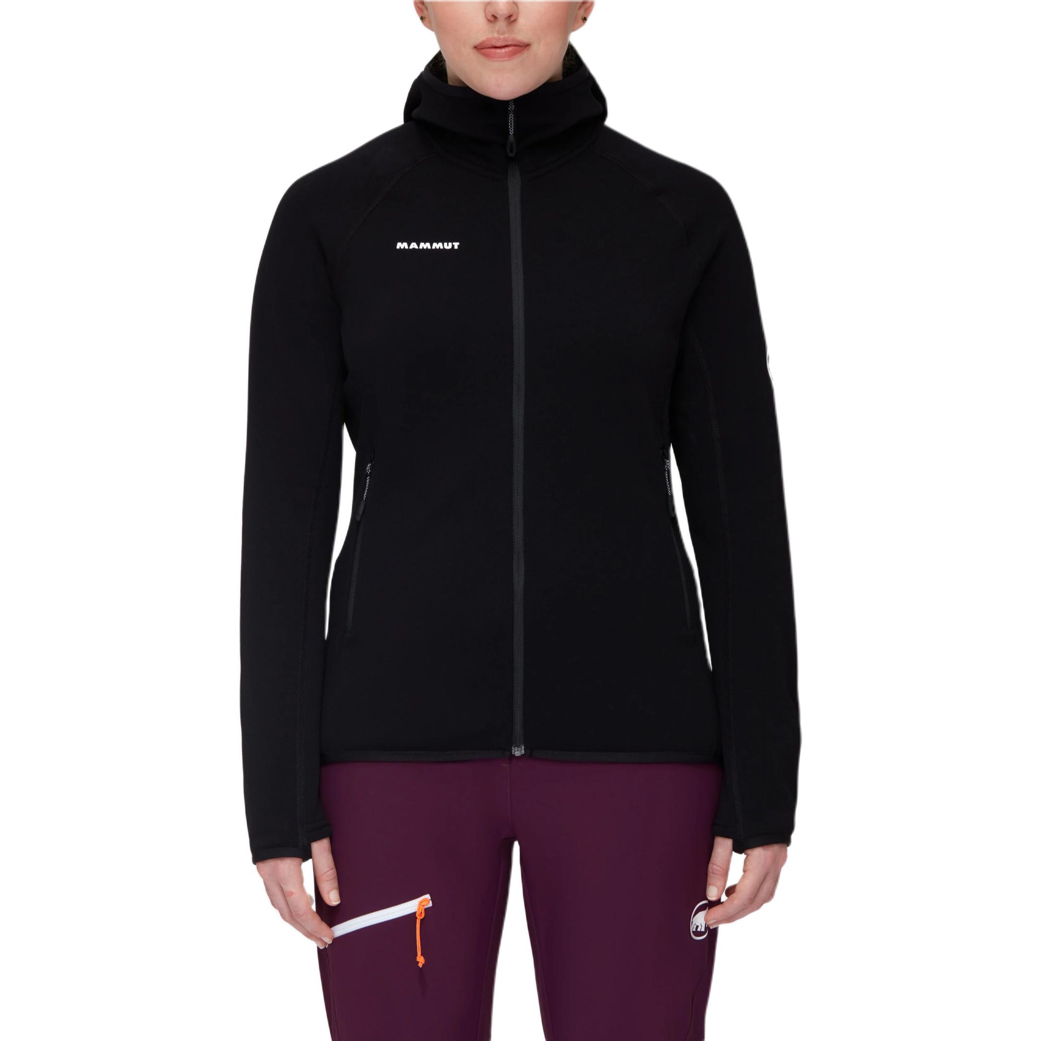 Sizing (Women) MAMMUT  Solid Color Logo Print Zip-Up Hoodie Jacket 1014-04442