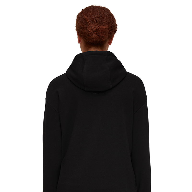 Shop (W) Mammut 黑色戶外登山連帽衫 帶簡約標誌設計 1014-05040