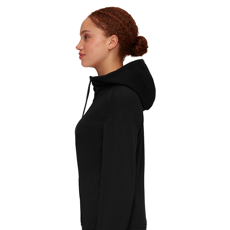 Purchase (W) Mammut 黑色戶外登山連帽衫 帶簡約標誌設計 1014-05040