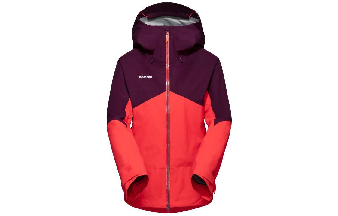 (Women) MAMMUT Crater  Waterproof Windproof Breathable Colorblock Hooded Jacket 1010-27710
