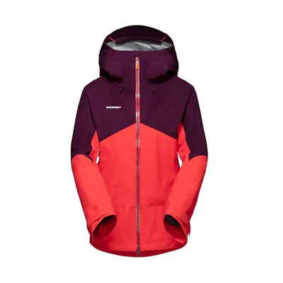 (Women) MAMMUT Crater Waterproof Windproof Breathable Colorblock Hooded Jacket 1010-27710
