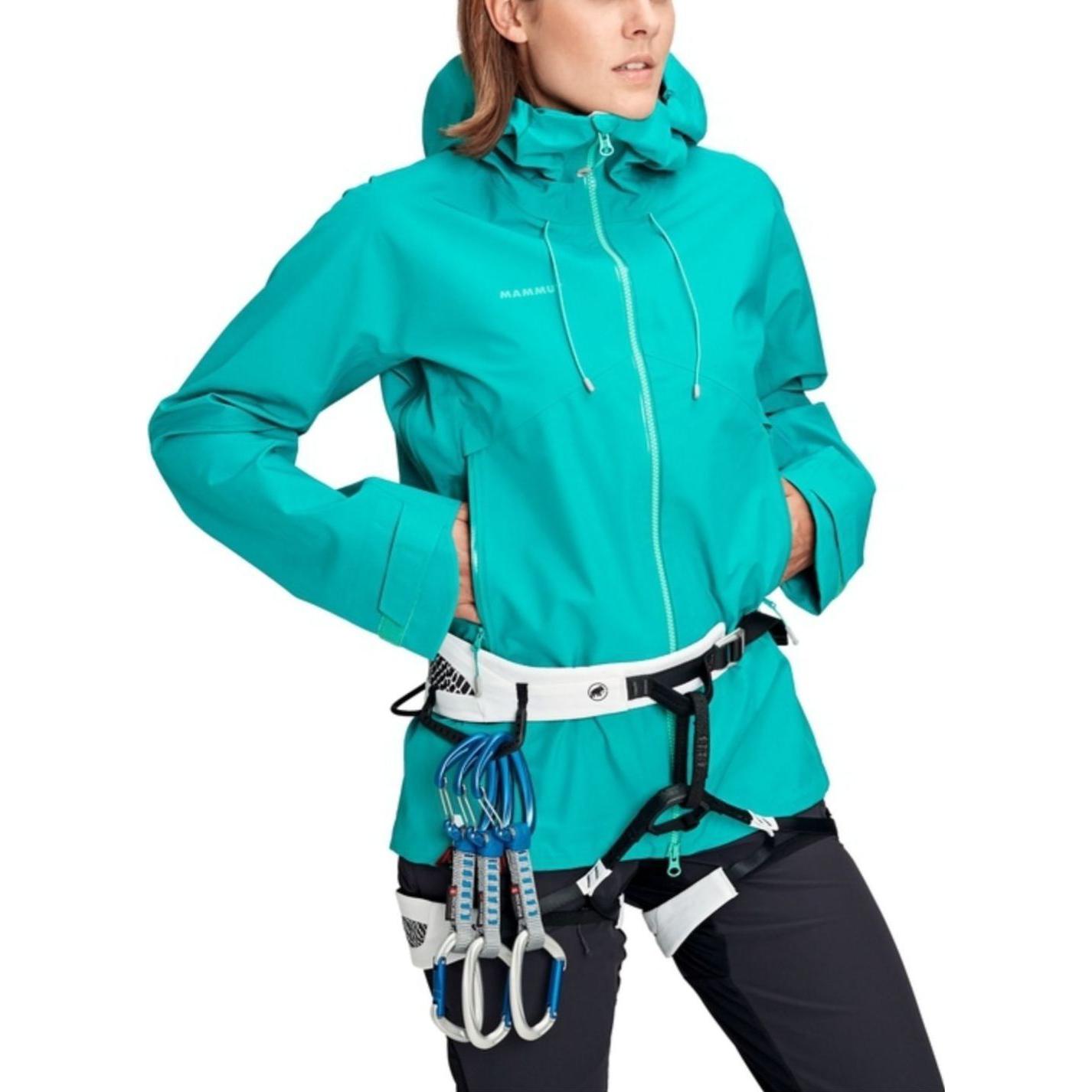 (Women) MAMMUT Crater  Waterproof Windproof Breathable Colorblock Hooded Jacket 1010-27710 圖 11