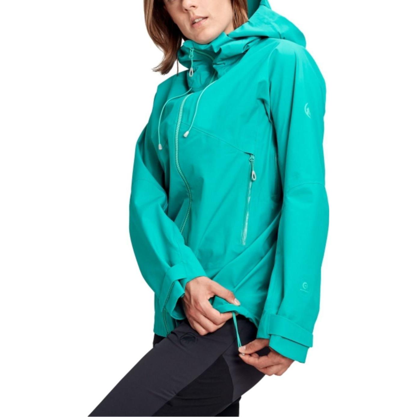 (Women) MAMMUT Crater  Waterproof Windproof Breathable Colorblock Hooded Jacket 1010-27710 圖 12