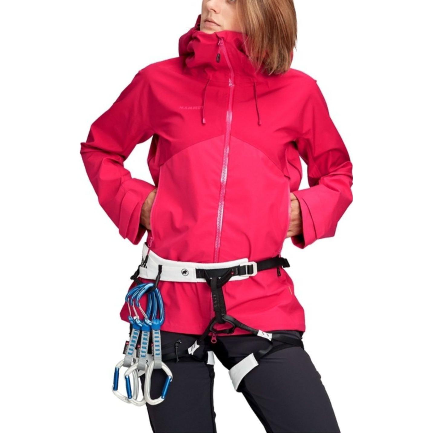 (Women) MAMMUT Crater  Waterproof Windproof Breathable Colorblock Hooded Jacket 1010-27710 圖 3