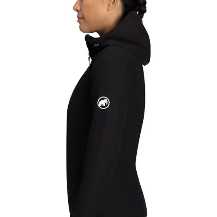Details for (Women) MAMMUT Granite  Softshell Jacket with Solid Color Logo Print. 1011-00332