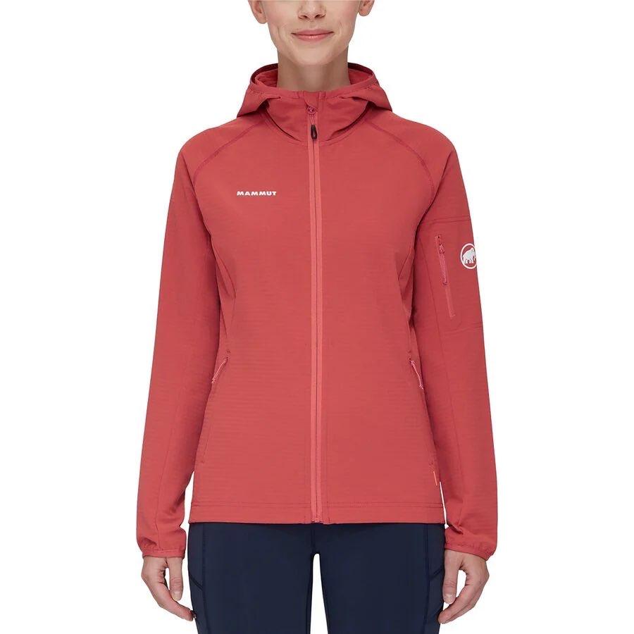 Order (Women) Mammut Madris Light Fitted Hoodie Jacket with Logo and Elastic Waist 1014-03851