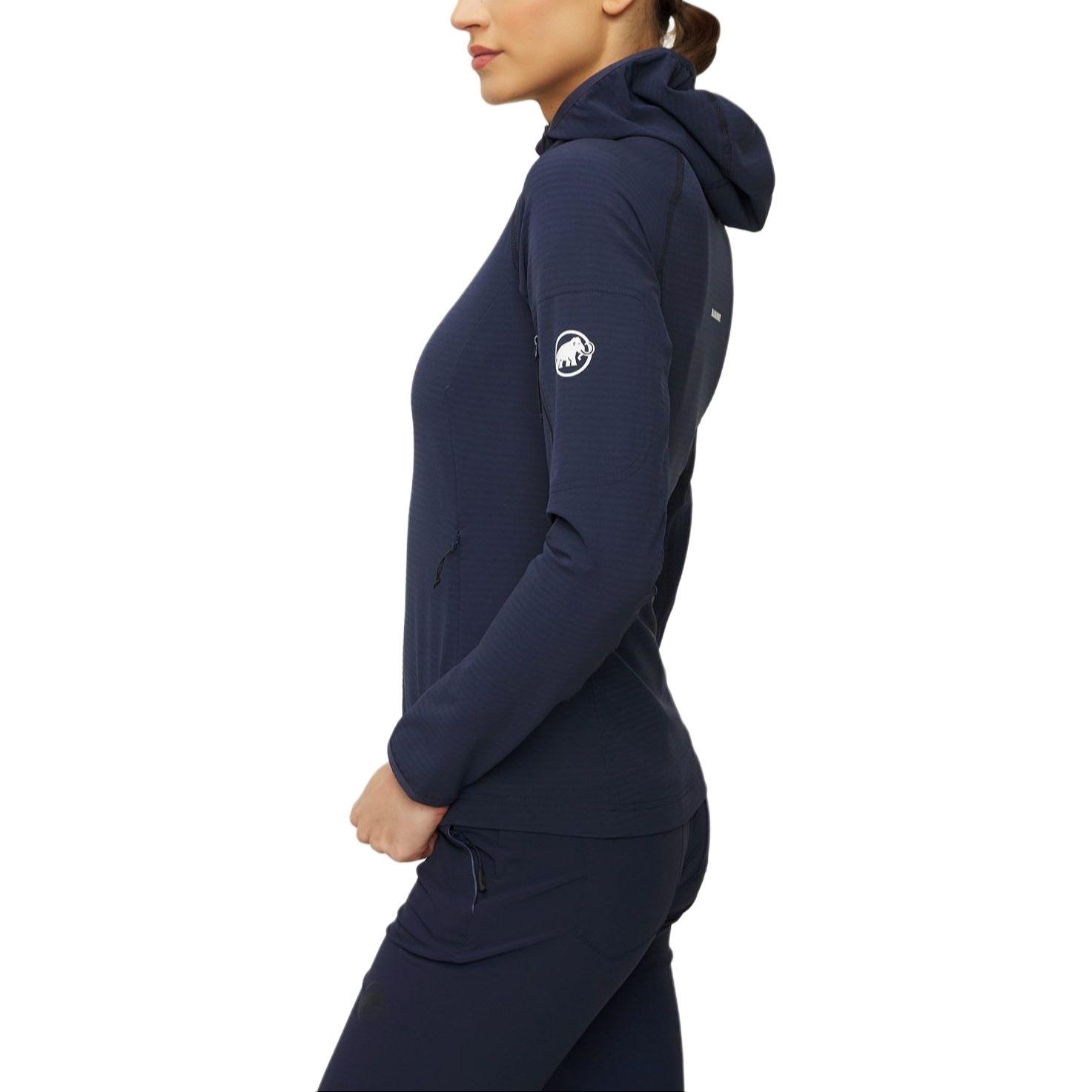 Details for (Women) Mammut Madris Light Fitted Hoodie Jacket with Logo and Elastic Waist 1014-03851