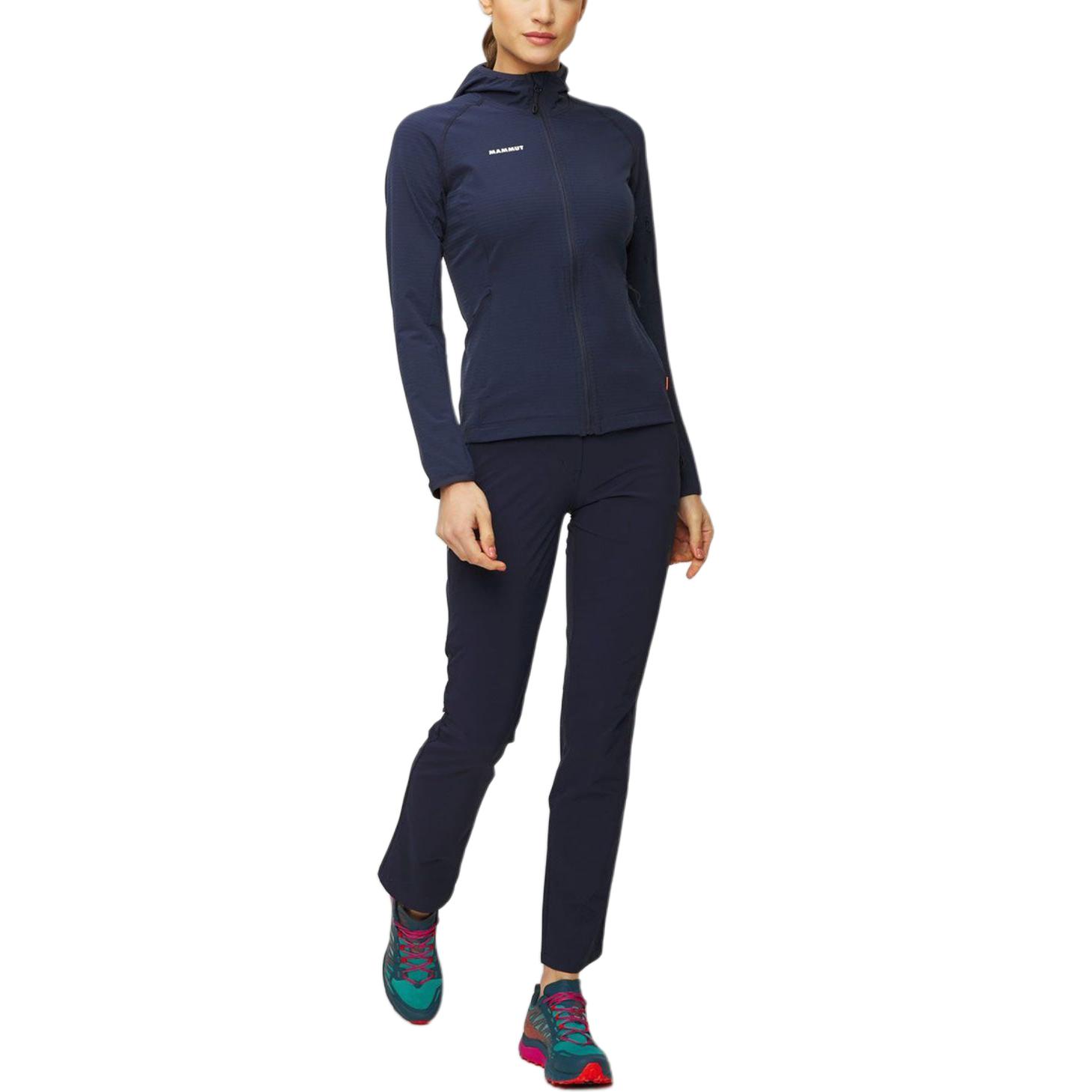 Sizing (Women) Mammut Madris Light Fitted Hoodie Jacket with Logo and Elastic Waist 1014-03851