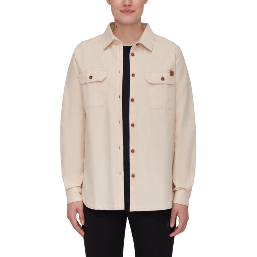 Shop (W) MAMMUT Tamaro Camisa Casual de Franela Manga Larga Marrón Claro Moderna 1015-01310