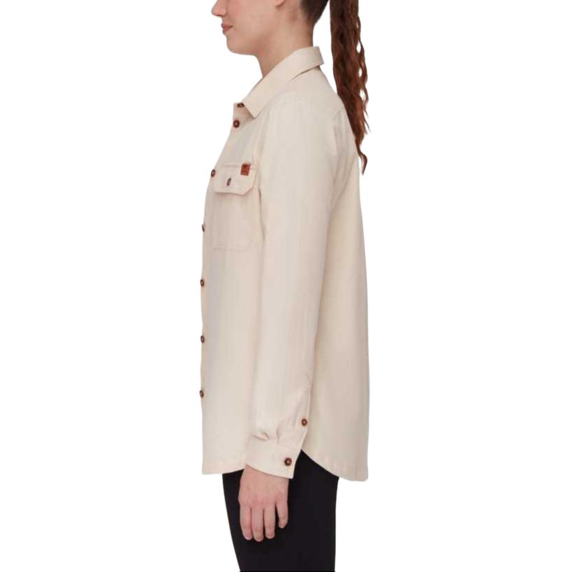 Purchase (W) MAMMUT Tamaro Camisa Casual de Franela Manga Larga Marrón Claro Moderna 1015-01310