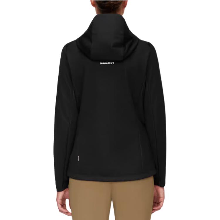 Shop (W) MAMMUT Ultimate VII 軟殼連帽外套 黑色 歐版修身 長袖 1011-01810