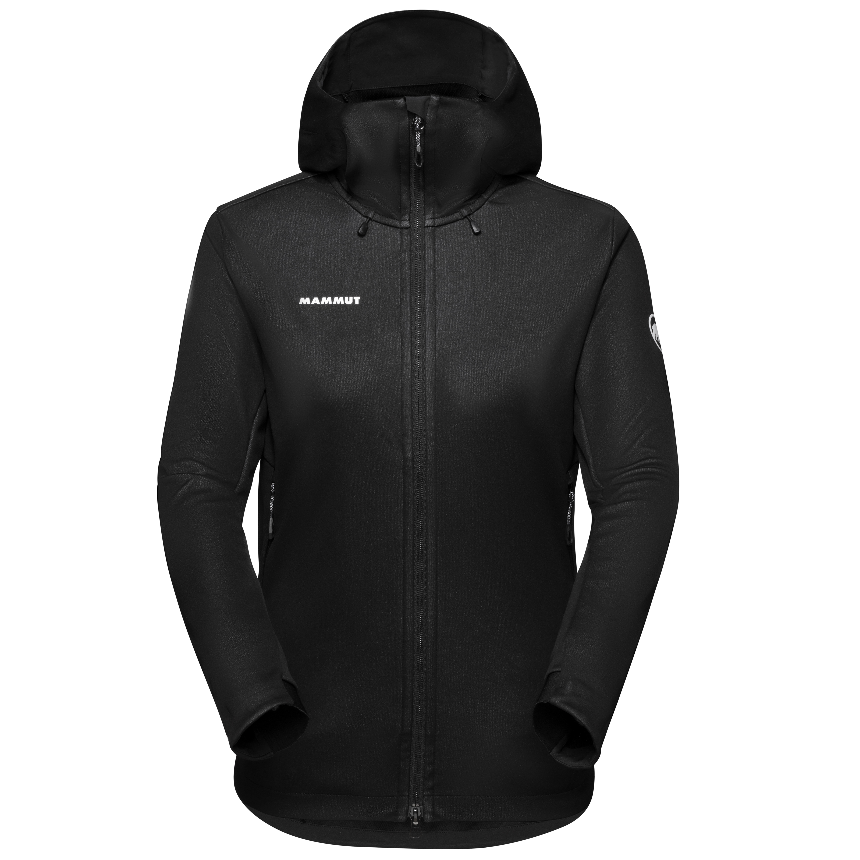 (Women) MAMMUT Ultimate VII  Softshell Jacket Black - Windproof & Water-Resistant 1011-01790