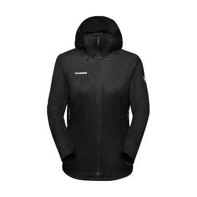 (Women) MAMMUT Ultimate VII Softshell Jacket Black - Windproof & Water-Resistant 1011-01790