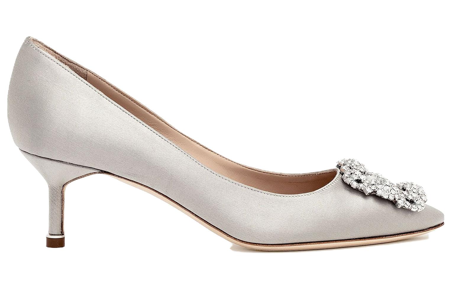 (W) Manolo Blahnik 'Crystal Buckle Silver' 圖 2