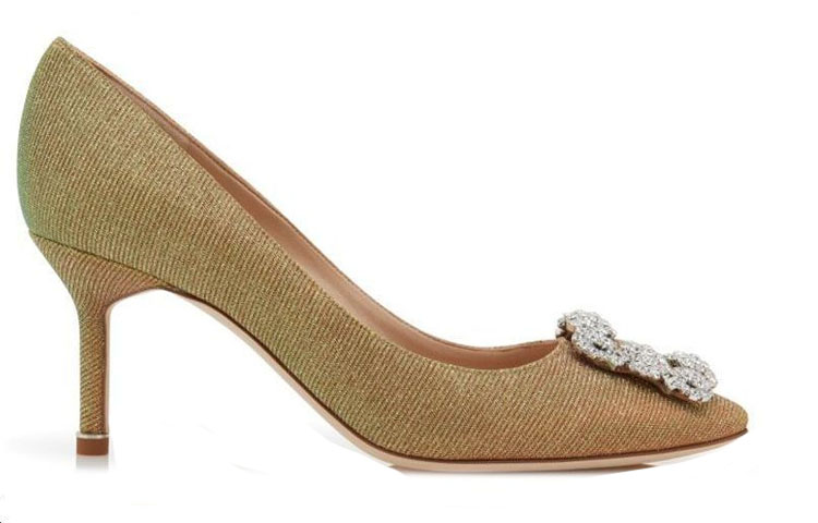 (W) Manolo Blahnik 'Gold Jeweled Buckle Stiletto' 圖 2