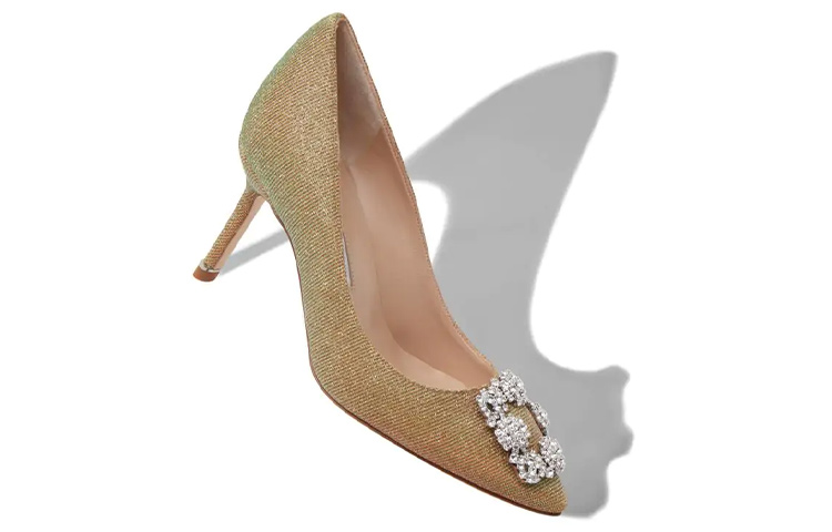 (W) Manolo Blahnik 'Gold Jeweled Buckle Stiletto' 圖 4