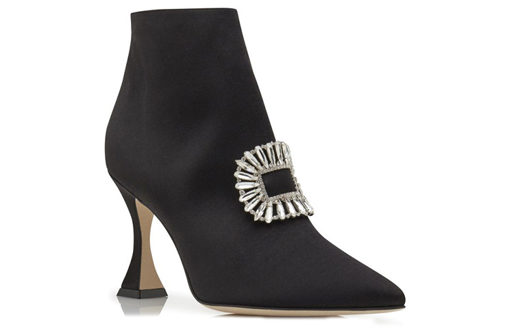 (W) Manolo Blahnik Ankle Boot 'Black Crystal Embellished' 圖 2