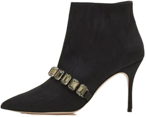 (Women) Manolo Blahnik Ankle Boot 'Black Fashion Comfort' 323-2521-0006 Buy (Women) Manolo Blahnik Ankle Boot 'Black Fashion Comfort' 323-2521-0006
