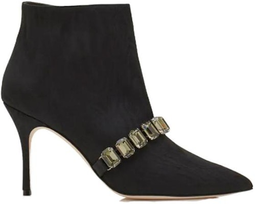 (Women) Manolo Blahnik Ankle Boot 'Black Fashion Comfort' 323-2521-0006 Order (Women) Manolo Blahnik Ankle Boot 'Black Fashion Comfort' 323-2521-0006